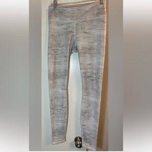 ALO Yoga Marble Wood Print  Leggings Size Small